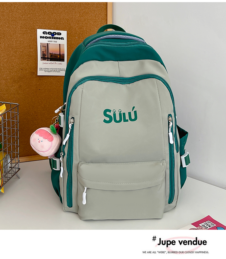 Minimalist Color-Block Backpack