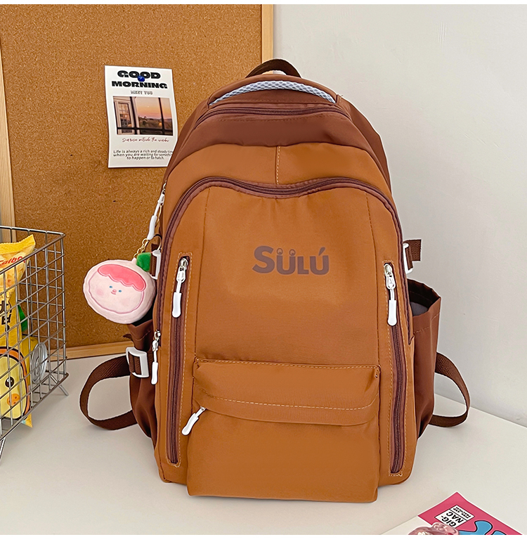 Minimalist Color-Block Backpack
