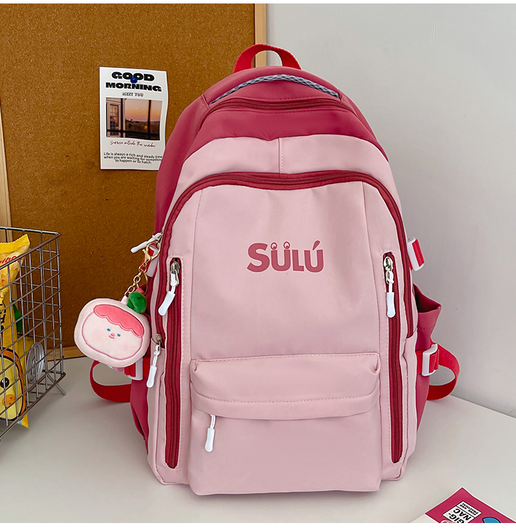 Minimalist Color-Block Backpack