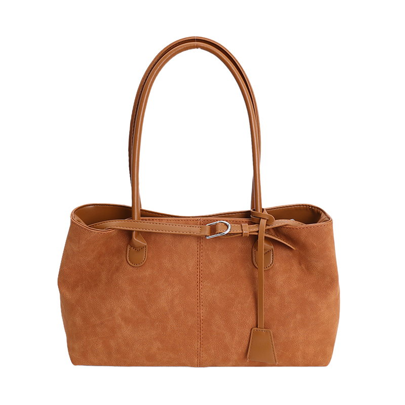 Retro PU large capacity tote bag